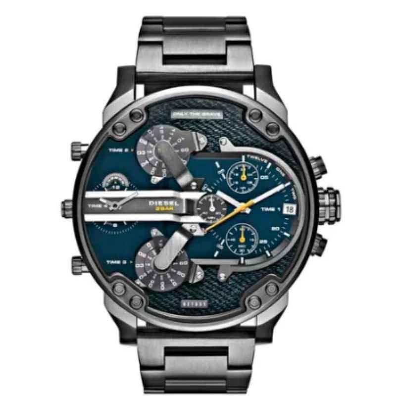 Diesel DZ7331 Big Daddy 2.0 Chronograph Men's Watch – Blue Dial & Grey Stainless Steel Strap