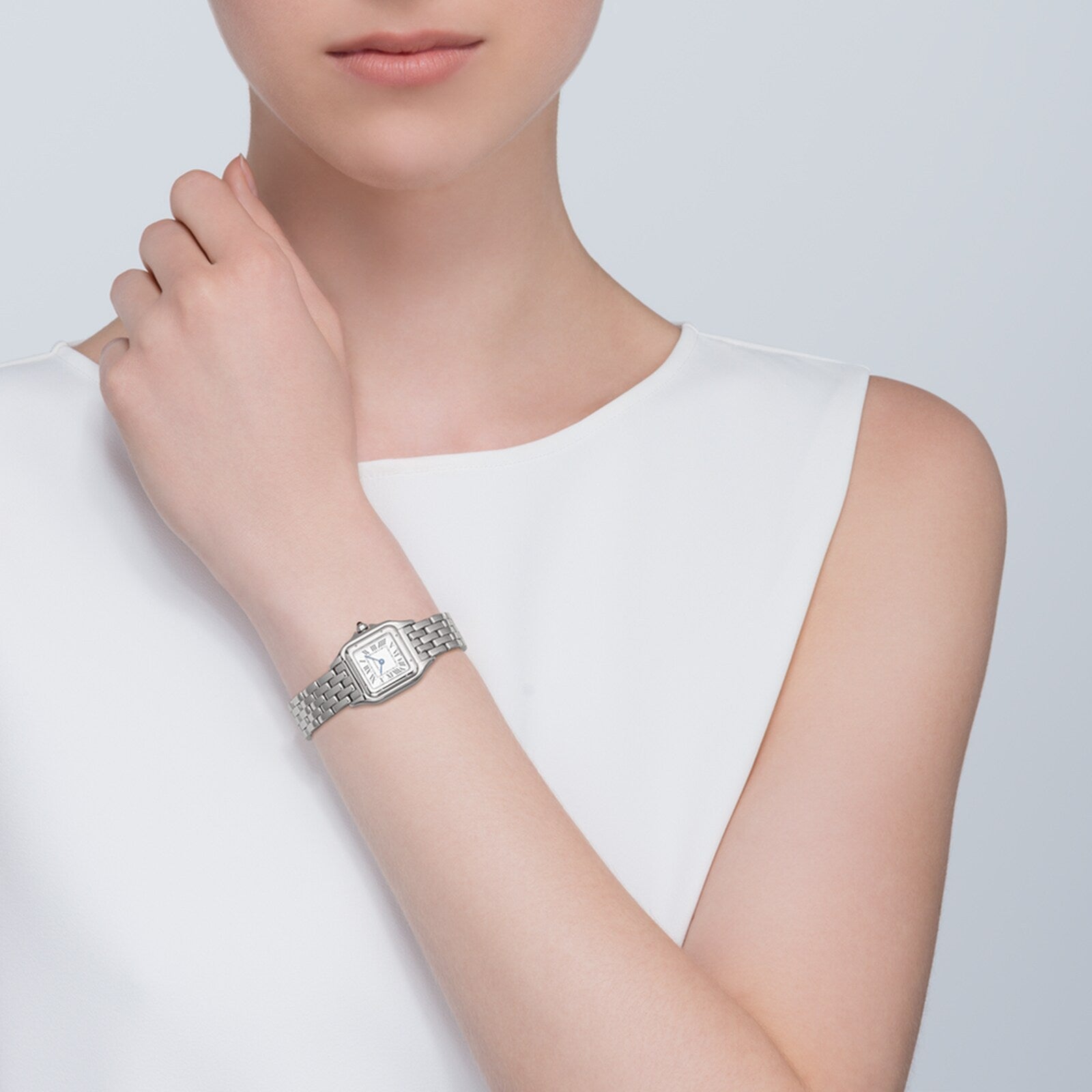 Panthère de Cartier Small Model | 23mm, Steel, Silver Dial, Ref. WSPN0013