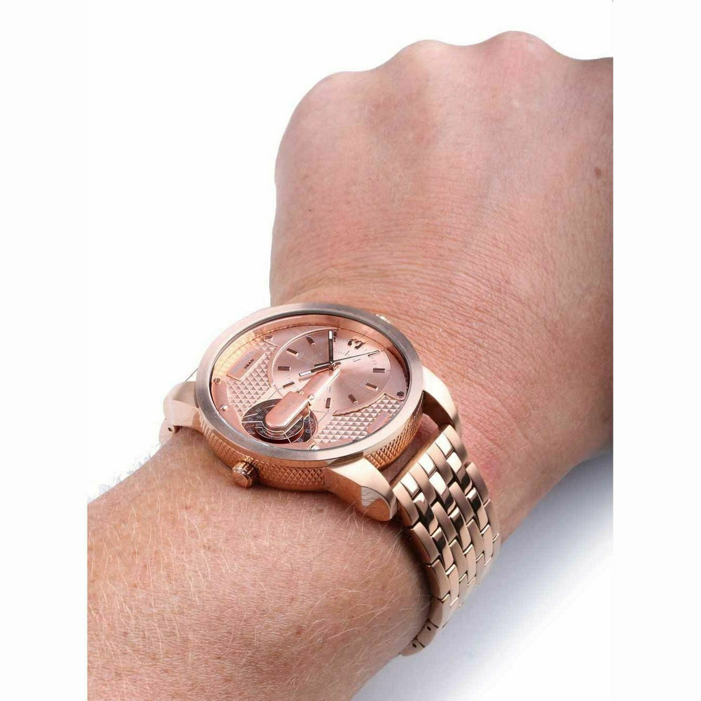 Diesel DZ7318 Mini Daddy Men's Watch – Rose Gold Dial & Rose Gold Stainless Steel Strap