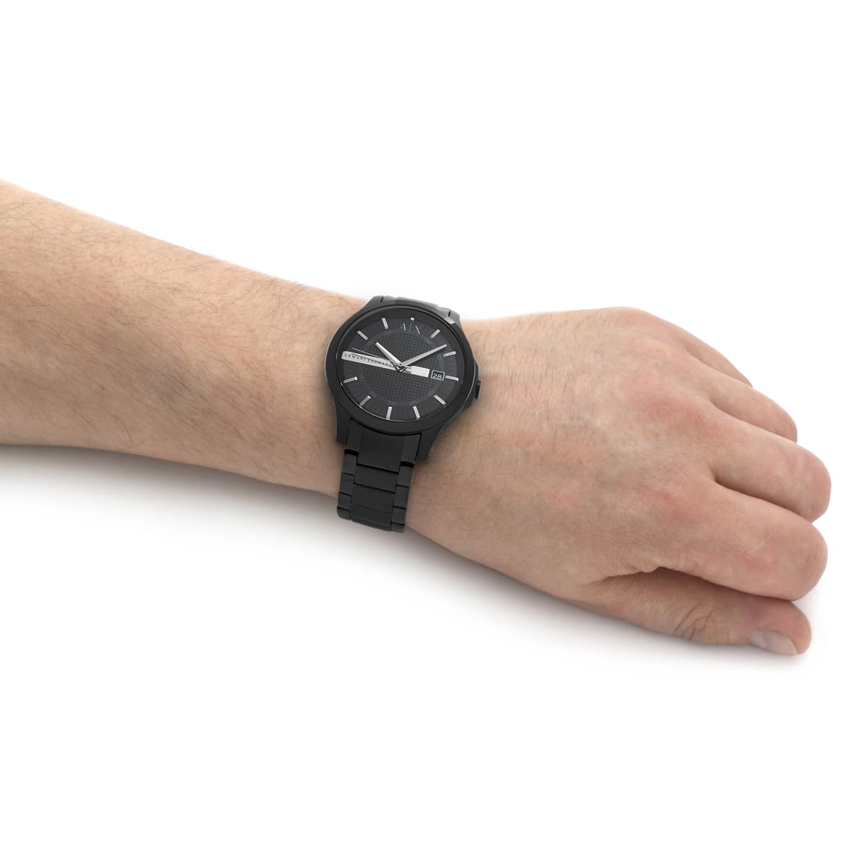Armani Exchange Hampton AX2104 Men's Chronograph – Black Dial with Black Stainless Steel Strap