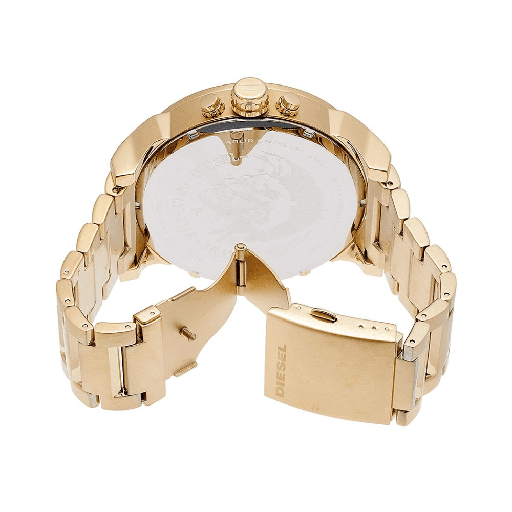 Diesel DZ7399 Mr. Daddy 2.0 Chronograph Men's Watch – Gold Dial & Gold Stainless Steel Strap