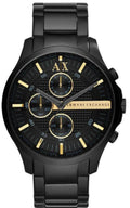 Armani Exchange Hampton AX2164 Men's Chronograph Watch – Black Dial with Black Stainless Steel Strap